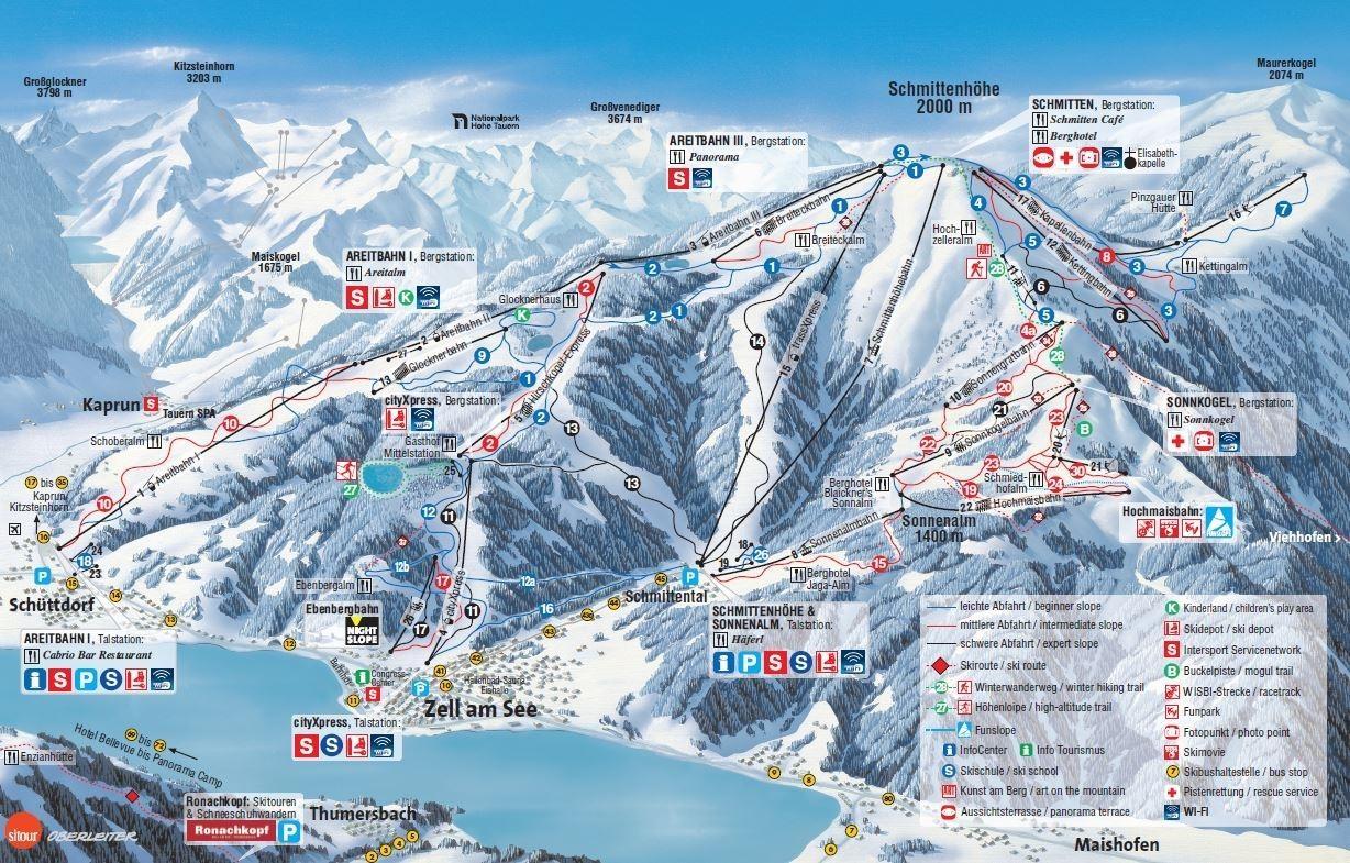 Zell Am See Piste Map Winter – Schrempf Anna